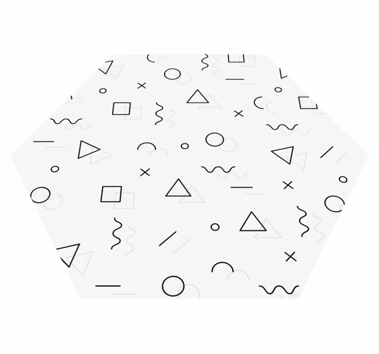 Covor vinil minimalist în stil memphis - TenStickers