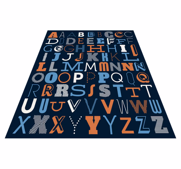 Alfabet tipografic vinil mat abc - TenStickers