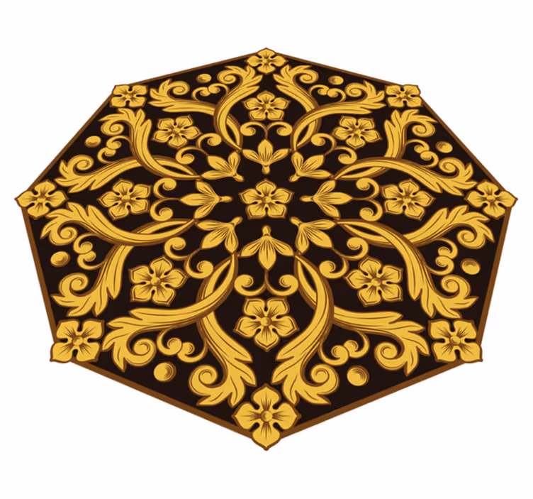 Covor floral filigran covor vintage - TenStickers