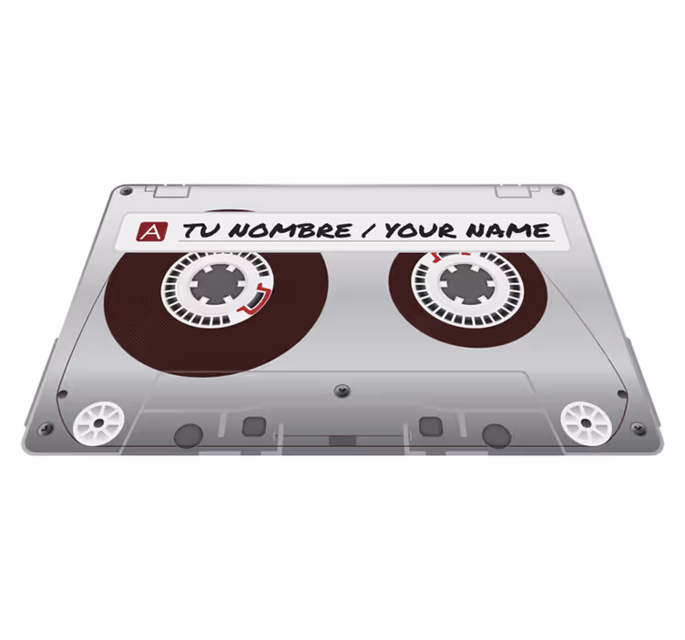 Covor pvc radio casetă cu nume - TenStickers