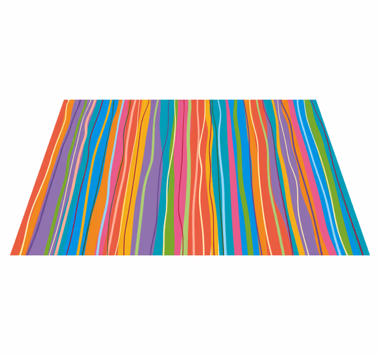 Covor de vinil modern cu dungi colorate - TenStickers