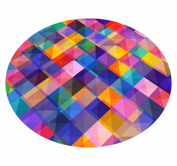 Covor de vinil mozaic modern colorat - TenStickers