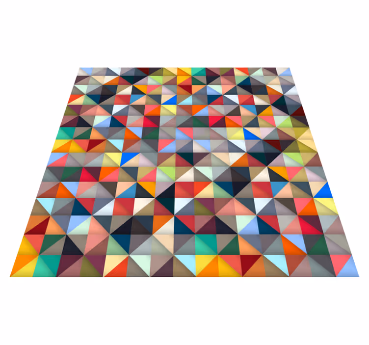 Covor colorat triunghiular din vinil - TenStickers