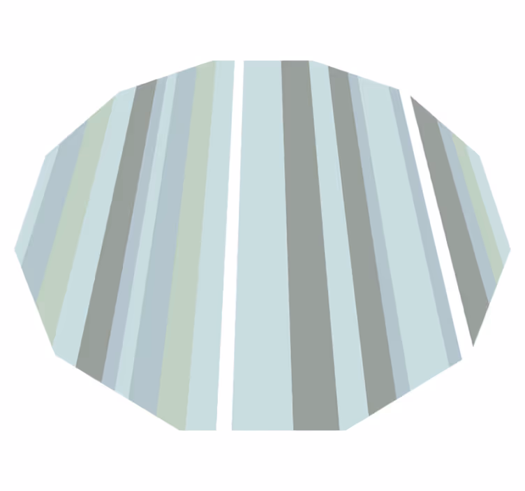 Covor de vinil fabulos albastru poligonal stil nordic - TenStickers