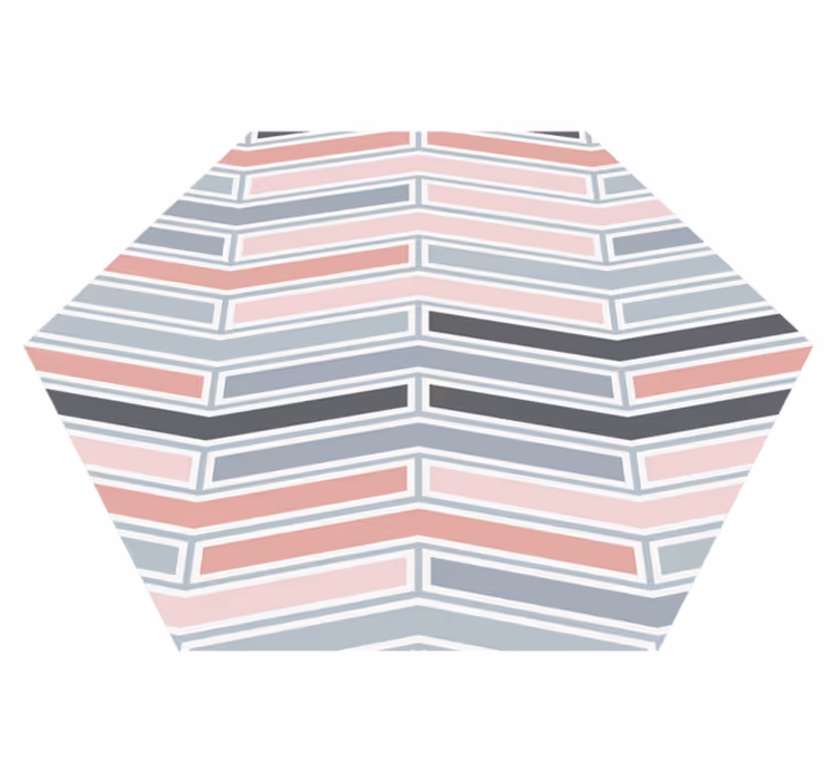 Covor de vinil în stil nordic hexagonal uimitor - TenStickers