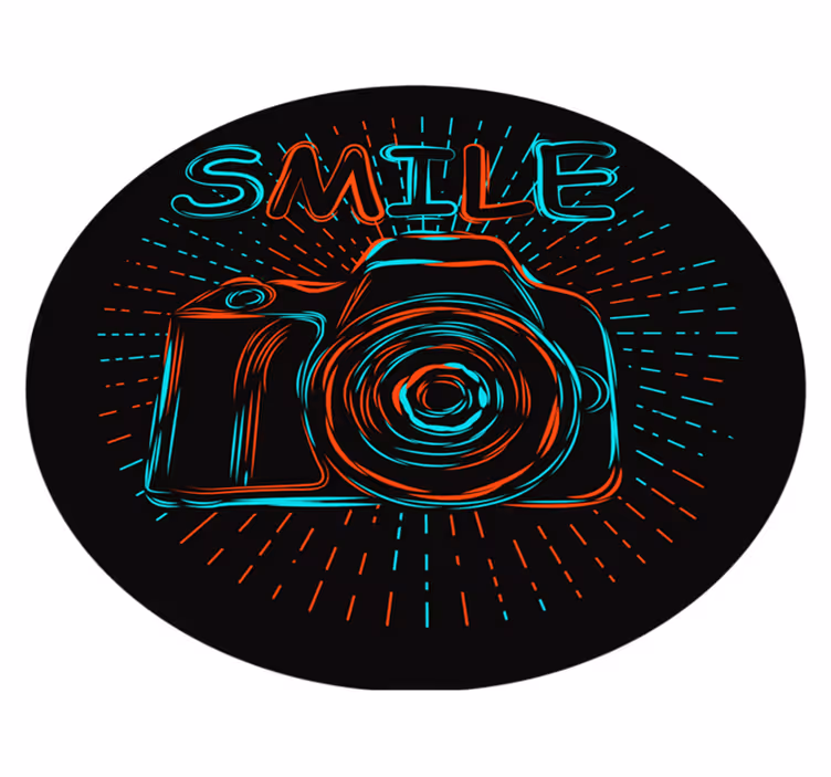 Covor de vinil camera retro stil vintage - TenStickers