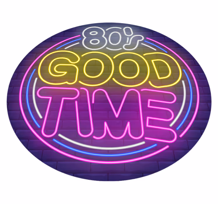 Covor vintage de vinil - anii 80 - TenStickers