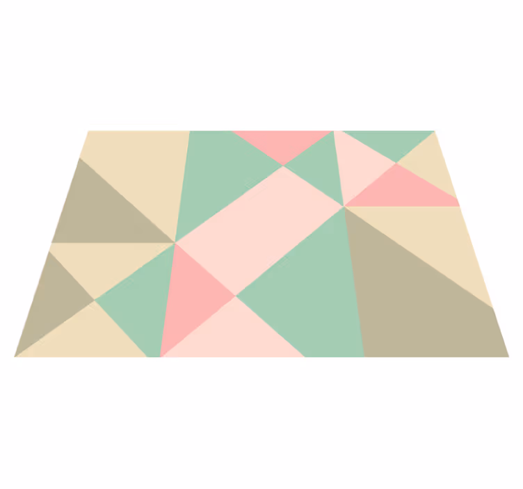 Covor minunat geometric de culori moi - TenStickers