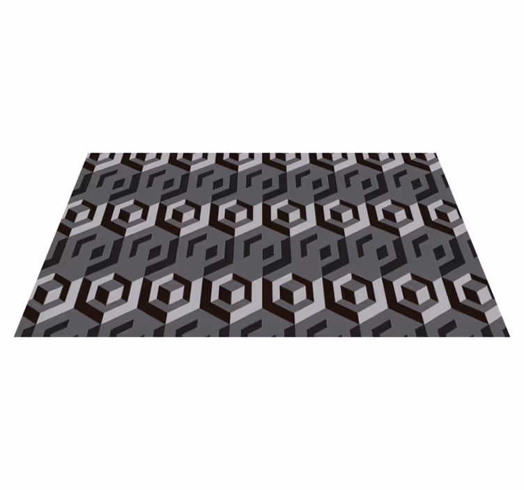 Covor geometric dreptunghiular de vinil - TenStickers