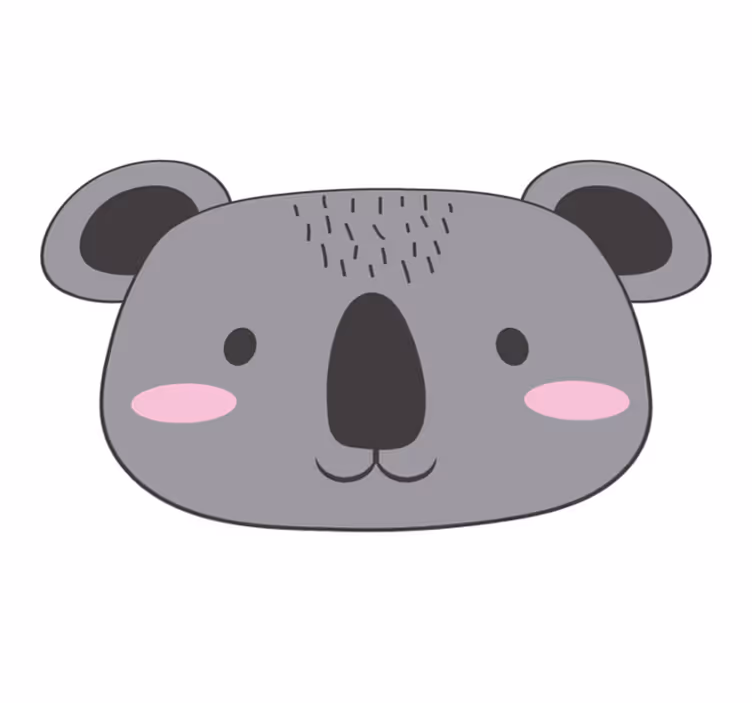 Covor vinil animal koala fata - TenStickers