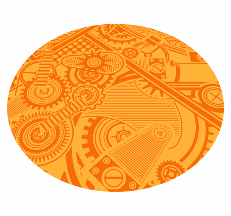 Covor de vinil jocuri angrenaje mecanice - TenStickers