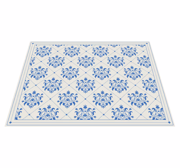 Covor floral de vinil model ornamental vintage - TenStickers