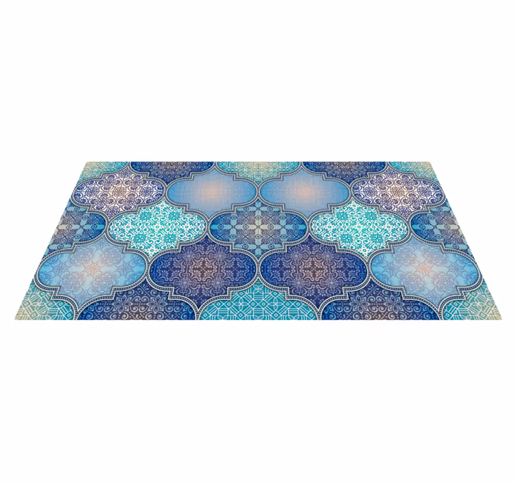 Pătrate ornamentale covoare de vinil etnice - TenStickers