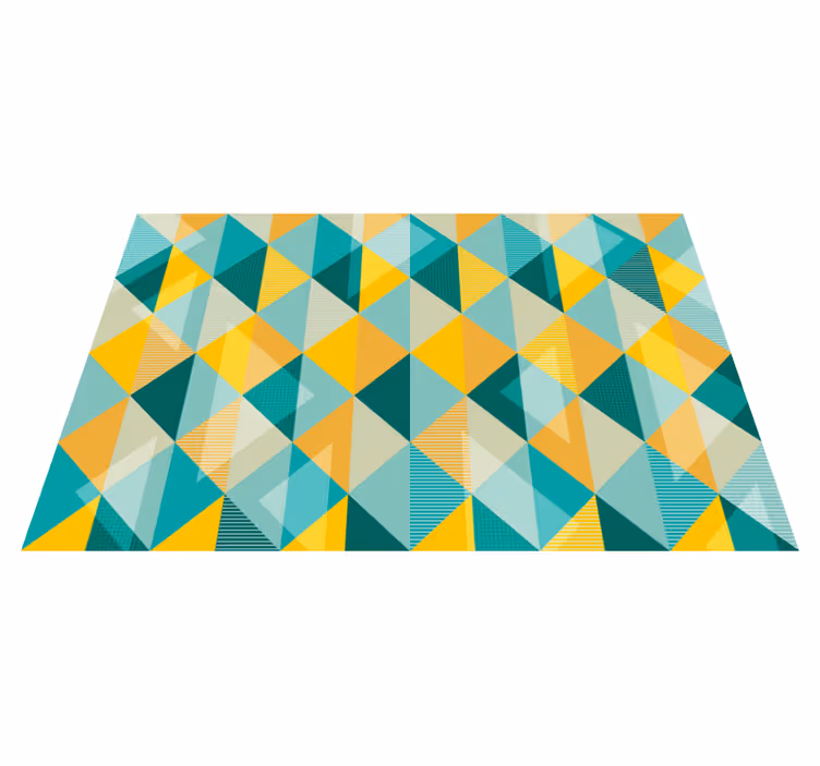 Poveste de covor geometric de triunghi - TenStickers