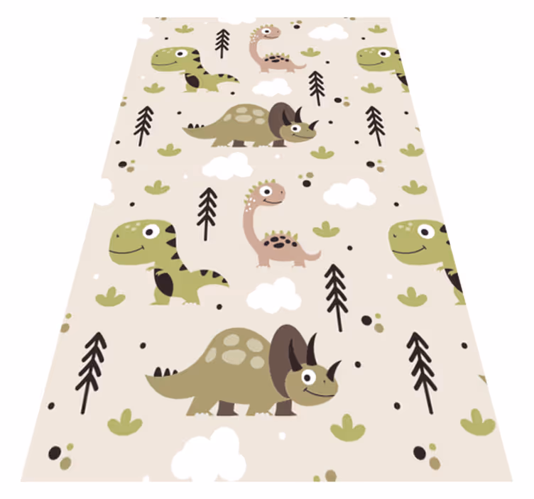 Covor vinil pentru copii dinozaur - TenStickers