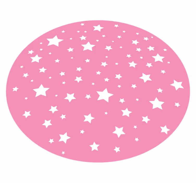 Covor vinil copii stele roz - TenStickers