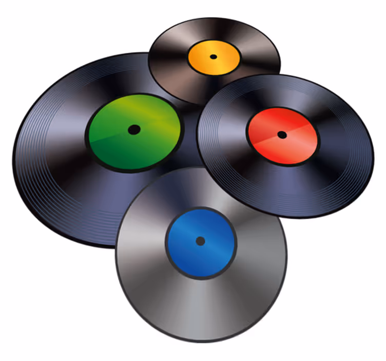 înregistrează covoare de vinil de epocă - TenStickers