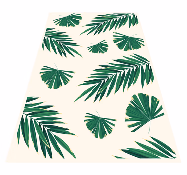 Covoare cu plante covor dormitor vinil - TenStickers