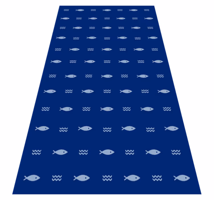 Covor de vinil pentru baie covoraș de baie cu model de pește - TenStickers