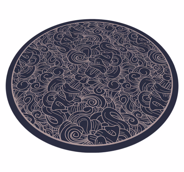 Covor living din paisley vinil - TenStickers