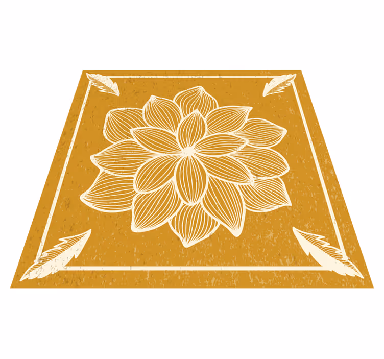 Covor din sufragerie din turmă floral din paisley - TenStickers