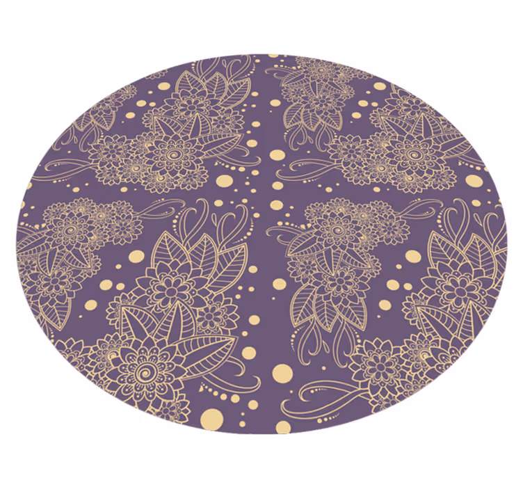 Covor living din vinil paisley corner - TenStickers