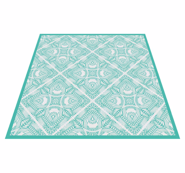 Covor ornamental covor din dormitor vinil - TenStickers