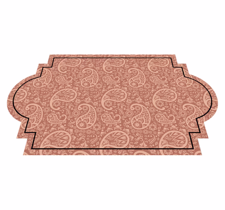 Covor de vinil texturat design caisley conturat - TenStickers