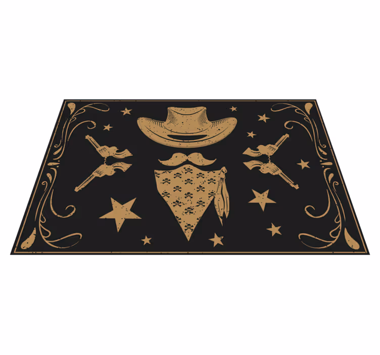 Covor de vinil pentru copii tematică de cowboy - TenStickers
