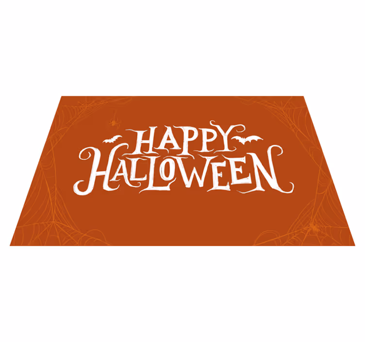 Covor de vinil Halloween mesaj festiv de halloween - TenStickers