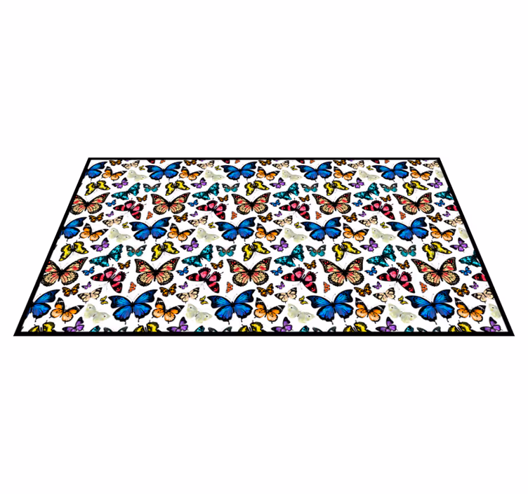 Covor de fluturi frumos și colorat pentru animale - TenStickers