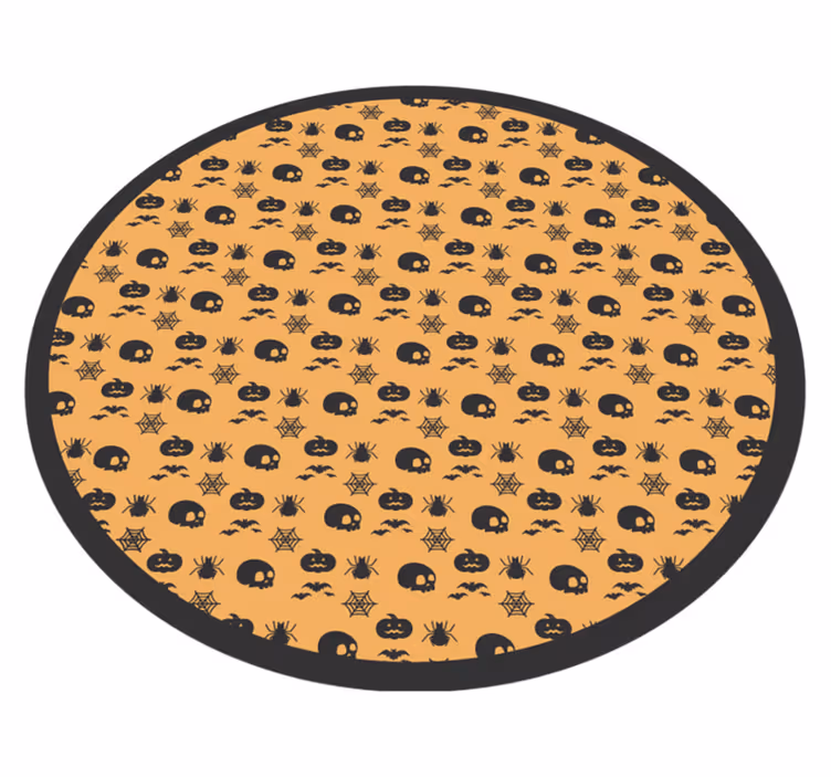 Covoare de vinil cranii, lilieci și păianjeni halloween - TenStickers