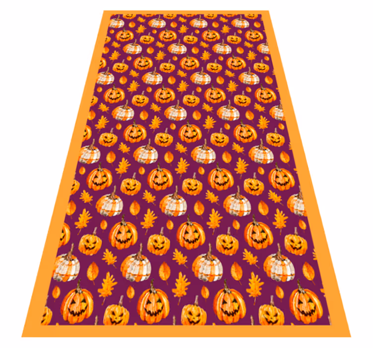 Covor de vinil de halloween dovleci - TenStickers