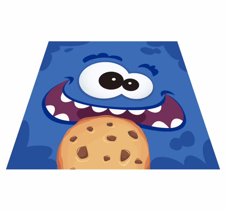 Covor de vinil pentru copii deliciul monstrului de prăjituri - TenStickers