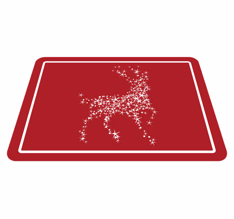 Covor vinil Crăciun constelație de reni - TenStickers