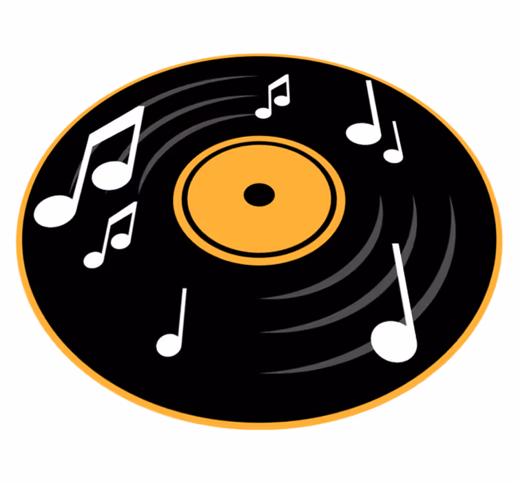 Covor de vinil pentru note muzicale - TenStickers