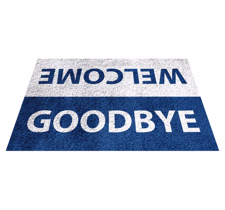 Bun venit și la revedere covor de vinil - TenStickers