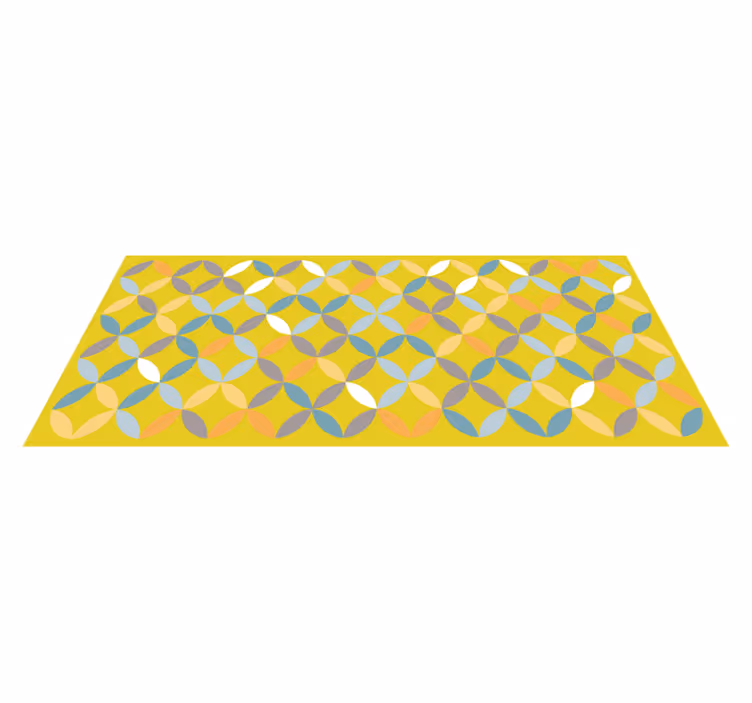 Covor de vinil geometric compoziție geometrică abstractă - TenStickers