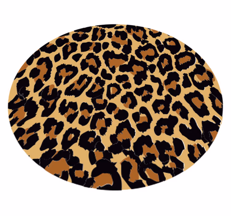 Covor rotund cu imprimeu animal - TenStickers