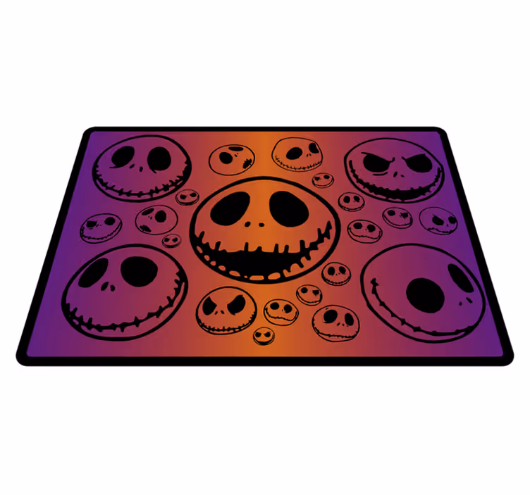 Covor de vinil Halloween model de cranii înfricoșătoare - TenStickers