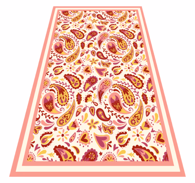 Covor floral cu forme florale reci - TenStickers