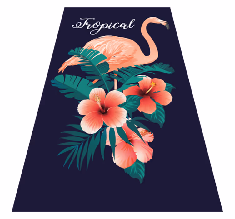Covor vinil animal flamingo tropical - TenStickers