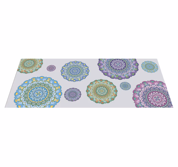 Covor vinil mandala ansamblu mandala - TenStickers