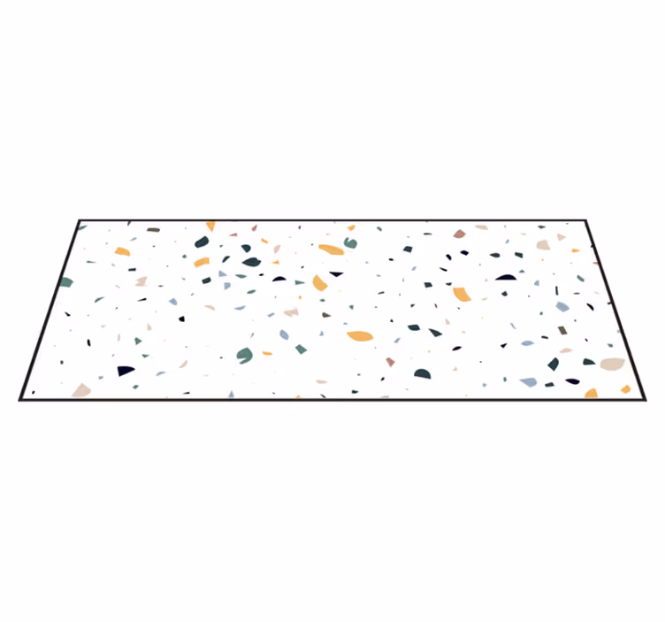 Covor de vinil geometric inspirație terrazzo - TenStickers