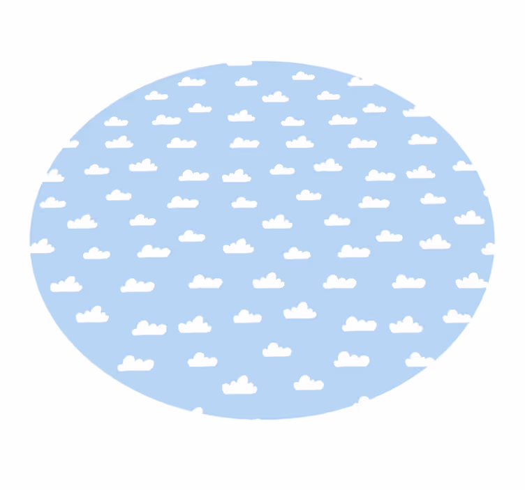 Covor de vinil pentru copii cerul noros - TenStickers