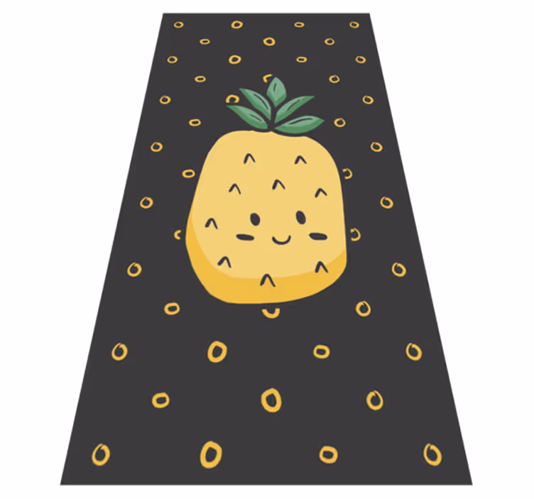 Covor de vinil pentru copii ananas vesel - TenStickers