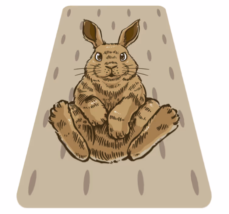 Covor vinil iepure pentru copii covor animal - TenStickers