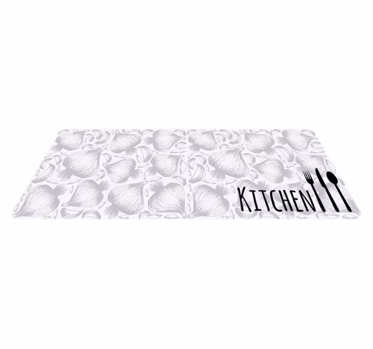 Covor de vinil furculiță și cuțit covor personalizat - TenStickers