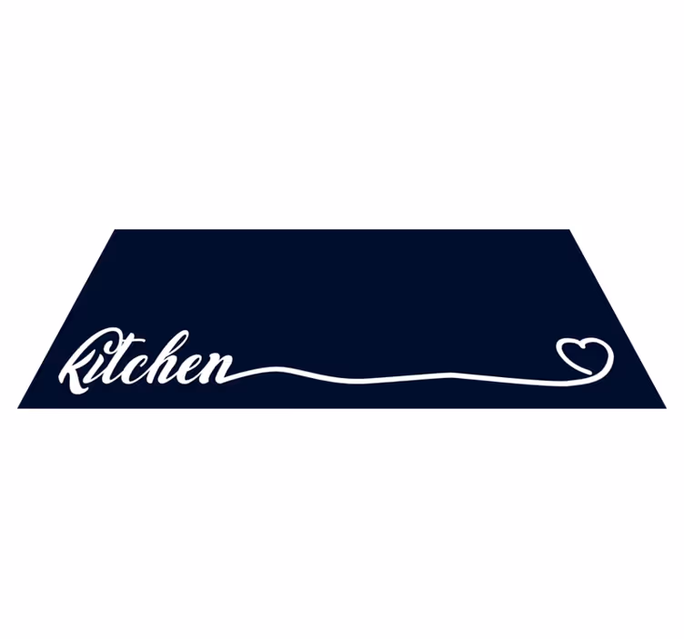 Covor de vinil pentru bucătărie script elegant de bucătărie - TenStickers