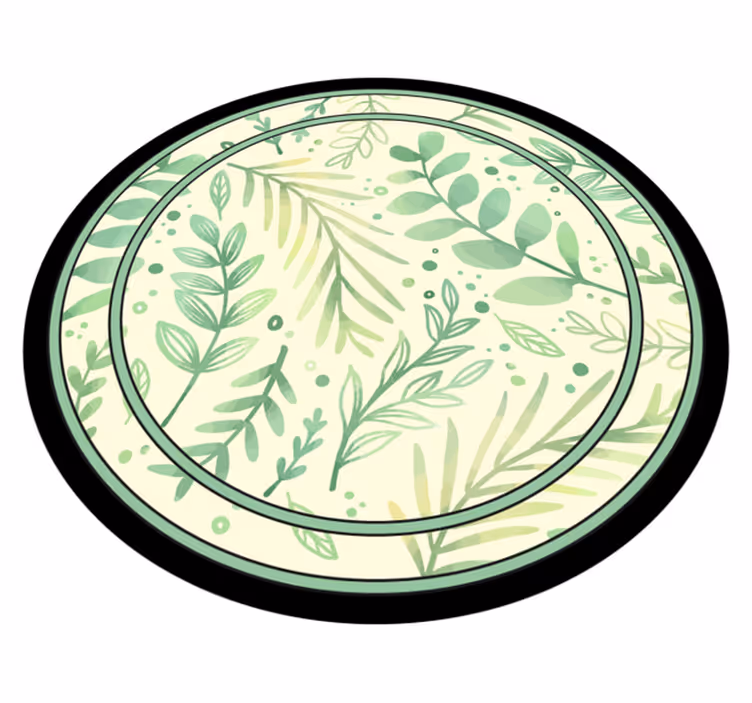 Covor de frunze din vinil floral - TenStickers